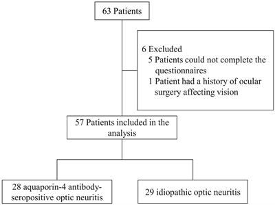 Association of aquaporin-4 antibody-seropositive optic neuritis with vision-related quality of life and depression